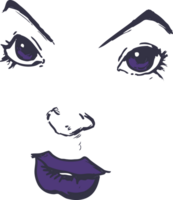 cartoon comic book face png