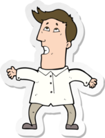 sticker of a cartoon businessman png