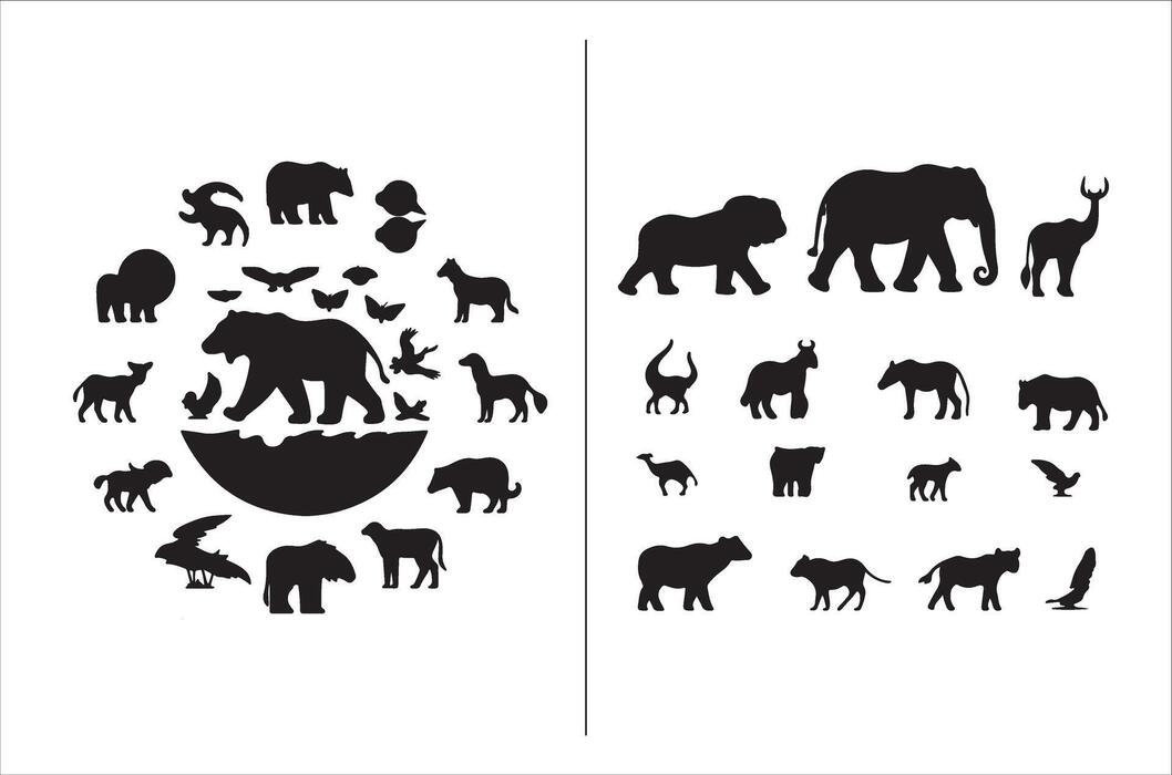 Animal Stencil Vector Art, Icons, and Graphics for Free Download
