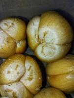 Snake fruit Salacca zalacca in a lunch box photo