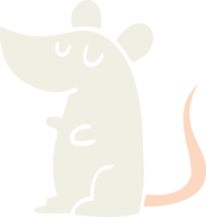 mouse de desenho animado de ilustração de cores planas png