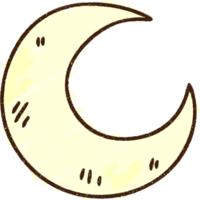 dessin à la craie de lune png