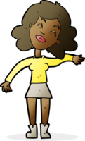 cartoon woman only joking png