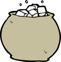 cartoon bowl of sugar png