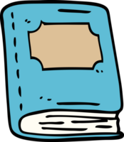 cartoon doodle reading book png