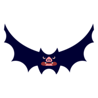 espeluznante murciélago de halloween png
