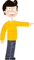 cartoon man pointing and laughing png