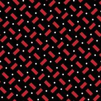 a black and red pattern with white dots vector