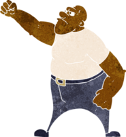 hombre enojado de dibujos animados png