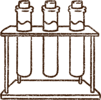 tubos de ensaio desenho a carvão png