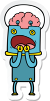 sticker of a cartoon robot png