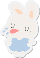 cartoon rabbit sticker png