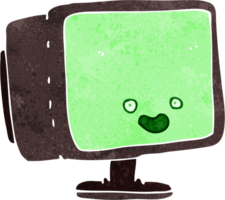 pantalla de computadora de dibujos animados png