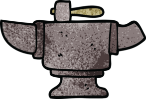 cartoon doodle heavy old anvil png