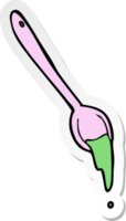 sticker of a cartoon spoon png