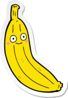 adesivo de uma banana de desenho animado png