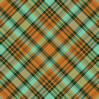 Tartan plaid pattern with texture and warm color. vector