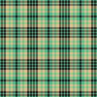 Tartan plaid pattern with texture and warm color. vector