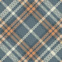 Tartan plaid pattern with texture and warm color. vector