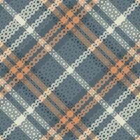 Tartan plaid pattern with texture and warm color. vector