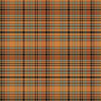 Tartan plaid pattern with texture and warm color. vector