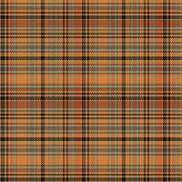 Tartan plaid pattern with texture and warm color. vector