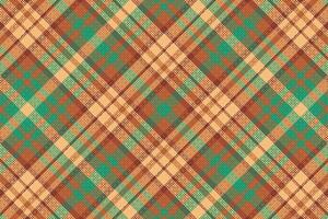 Tartan plaid pattern with texture and warm color. vector