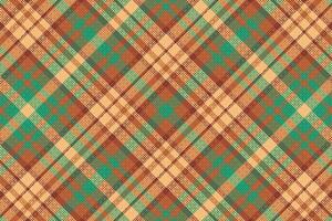 Tartan plaid pattern with texture and warm color. vector