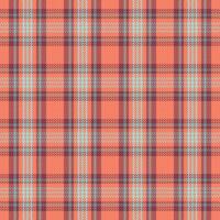 Tartan plaid pattern with texture and warm color. vector