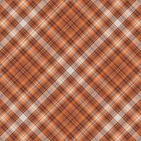 Tartan plaid pattern with texture and warm color. vector