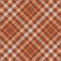 Tartan plaid pattern with texture and warm color. vector