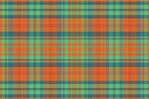 Tartan plaid pattern with texture and warm color. vector