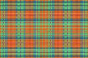 Tartan plaid pattern with texture and warm color. vector