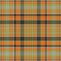 Tartan plaid pattern with texture and warm color. vector