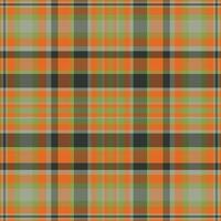 Tartan plaid pattern with texture and warm color. vector