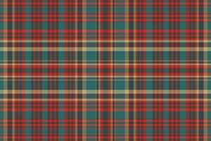 Tartan plaid pattern with texture and warm color. vector