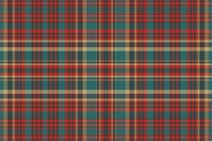 Tartan plaid pattern with texture and warm color. vector