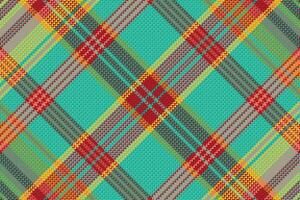 Tartan plaid pattern with texture and warm color. vector