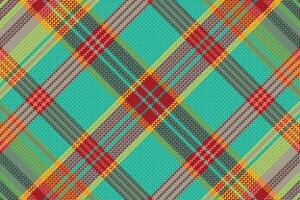 Tartan plaid pattern with texture and warm color. vector