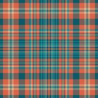 Tartan plaid pattern with texture and warm color. vector