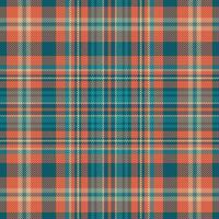 Tartan plaid pattern with texture and warm color. vector