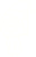 dibujo de tiza de mujer de navidad png