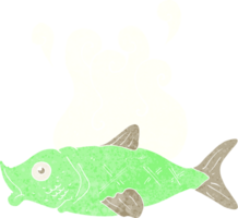 peixe fedorento de desenho animado png