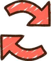 Recycling Arrows Chalk Drawing png