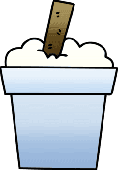 knäppa lutning skuggad tecknad serie is grädde pott png