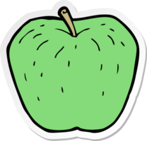 pegatina de una manzana de dibujos animados png