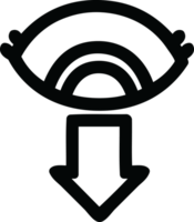 stirrande öga ikon symbol png