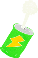 cartoon fizzing soda can png