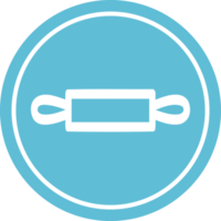 rullande stift cirkulär ikon symbol png