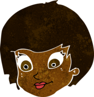 cartoon female face png